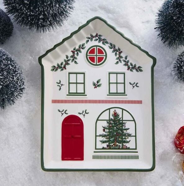 Spode Christmas Tree Village Green tabak