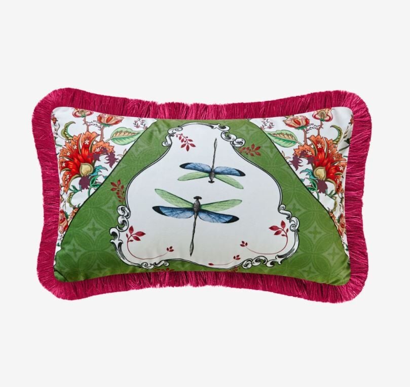 Yeşil Kadife Dekoratif Yastık 30X50 Cm Allure