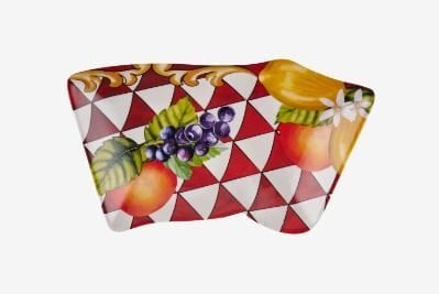 Kırmızı Melamin Meze Tabağı 7 Parça Capri Collection by Chiara Alessi