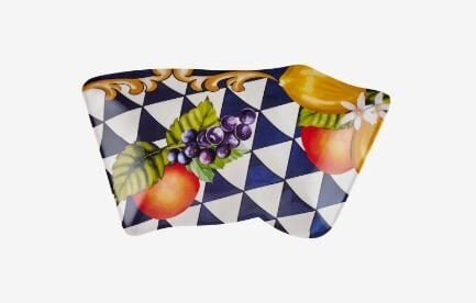 Mavi Melamin Meze Tabağı 7 Parça Capri Collection by Chiara Alessi