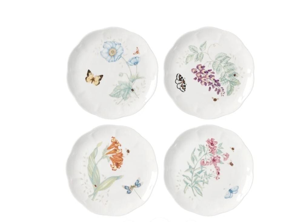Butterfly Porselen Accent Tabağı 4'lü Set 23 cm