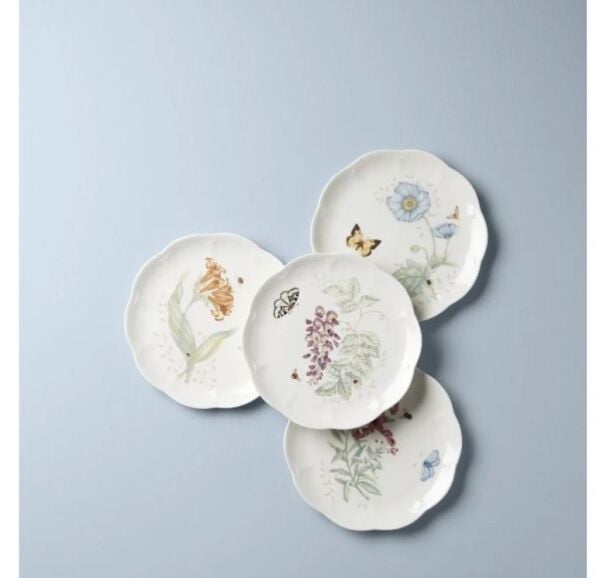 Butterfly Porselen Accent Tabağı 4'lü Set 23 cm