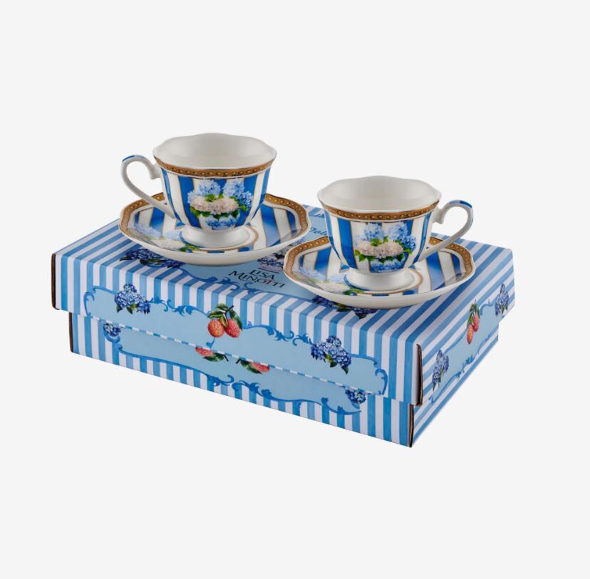 Lisa Minotti Mavi Porselen Kahve Fincan Seti 100 Ml
