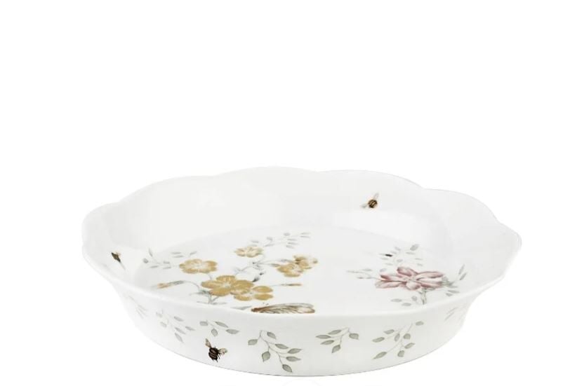 Butterfly Porselen Sığ Servis Kasesi 24 cm