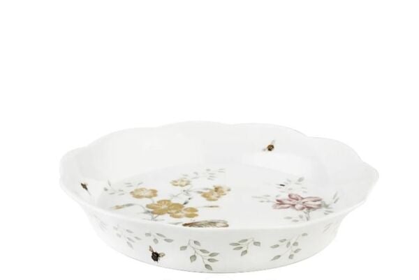 Butterfly Porselen Sığ Servis Kasesi 24 cm
