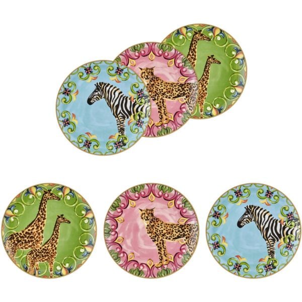 İl Giardino Düz Sevis Tabağı - 6lı Set 21 Cm