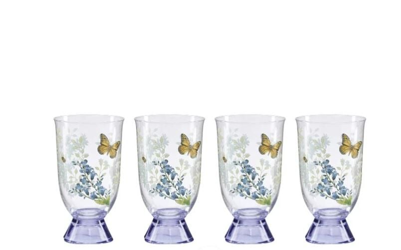 Butterfly Herbs Su/Meşrubat Bardağı 4'lü Set