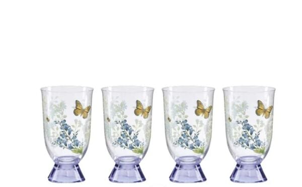 Butterfly Herbs Su/Meşrubat Bardağı 4'lü Set