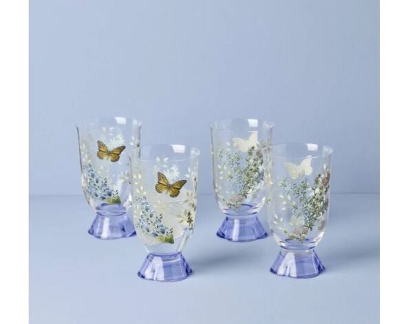 Butterfly Herbs Su/Meşrubat Bardağı 4'lü Set