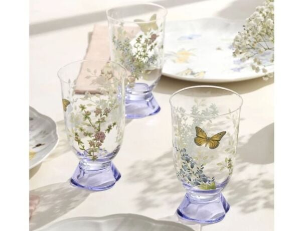 Butterfly Herbs Su/Meşrubat Bardağı 4'lü Set