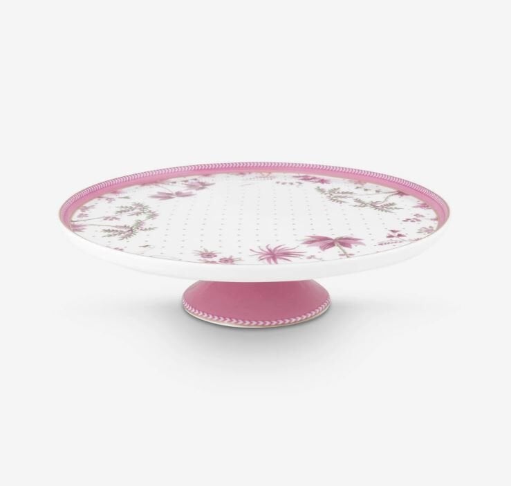 Beyaz Porselen Kek Standı 21 Cm Jolie Collection