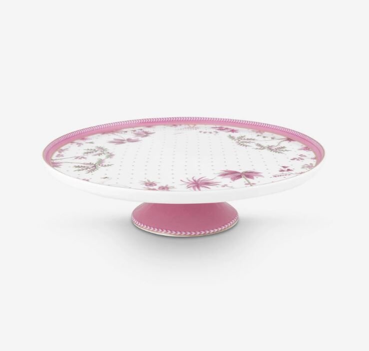 Beyaz Porselen Kek Standı 21 Cm Jolie Collection