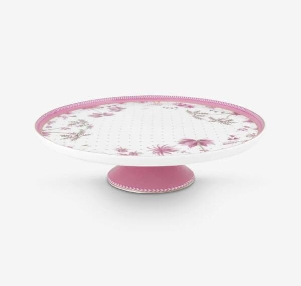 Beyaz Porselen Kek Standı 21 Cm Jolie Collection