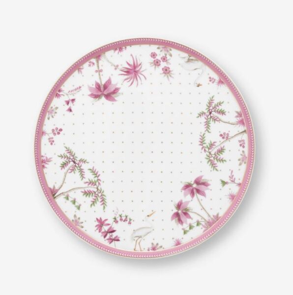 Beyaz Porselen Kek Standı 21 Cm Jolie Collection