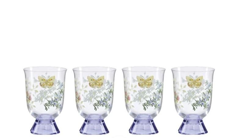Butterfly Herbs Su/Meşrubat Bardağı 4'lü Set