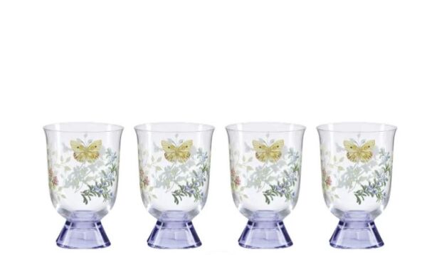 Butterfly Herbs Su/Meşrubat Bardağı 4'lü Set
