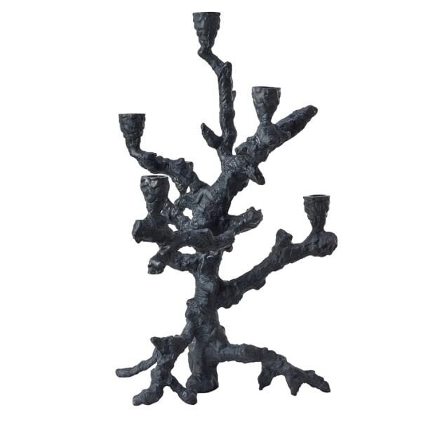 Candle Holder Apple Tree Graphite