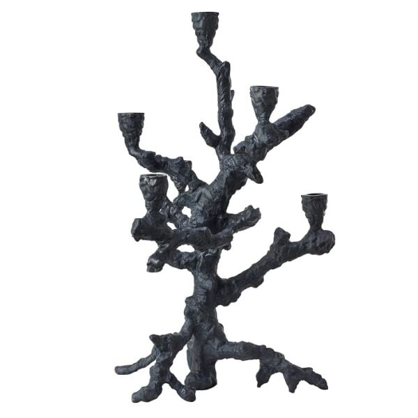 Candle Holder Apple Tree Graphite