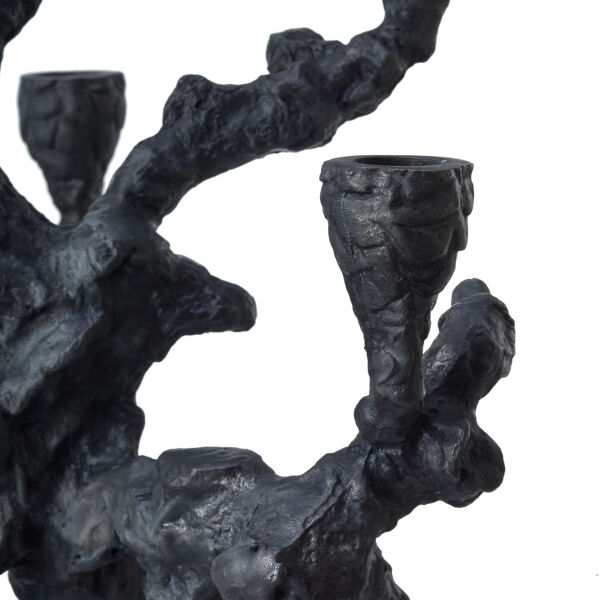Candle Holder Apple Tree Graphite