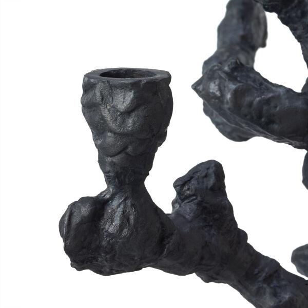 Candle Holder Apple Tree Graphite