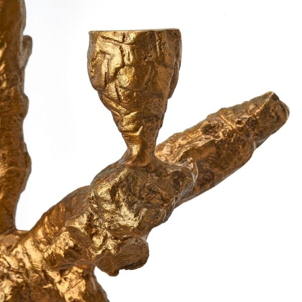 Candle Holder Apple Tree Gold