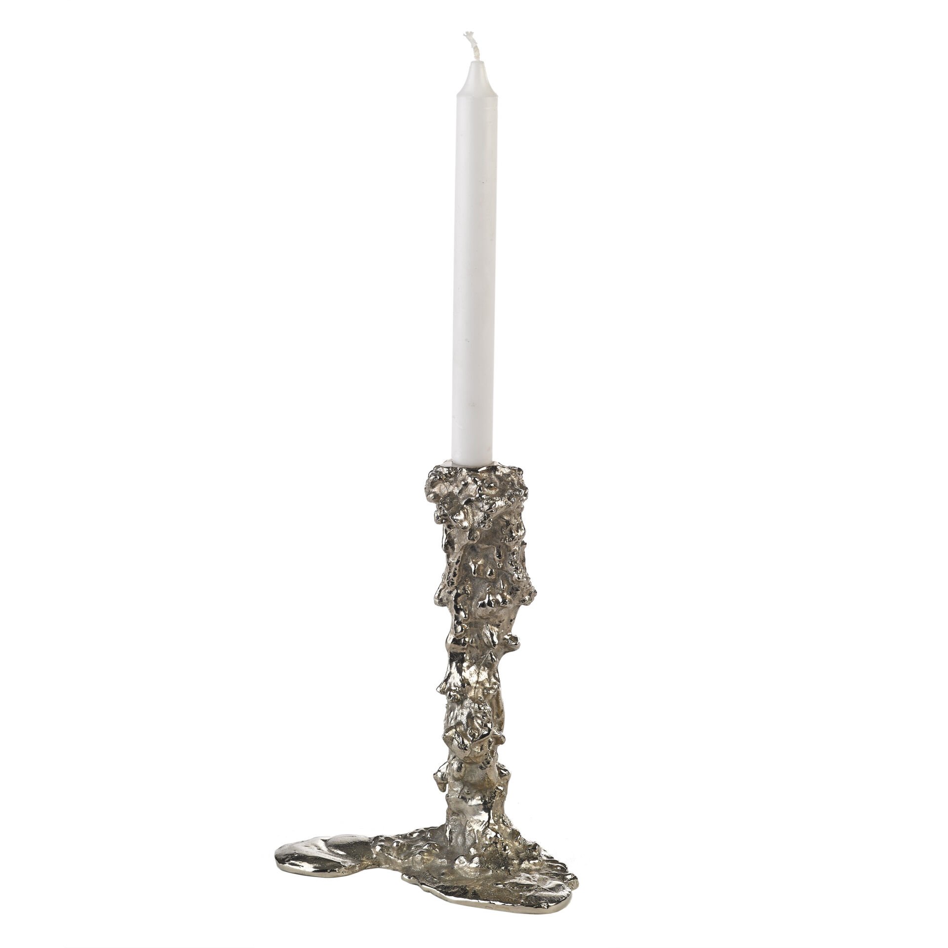 Candle Holder Drip Large Nickel