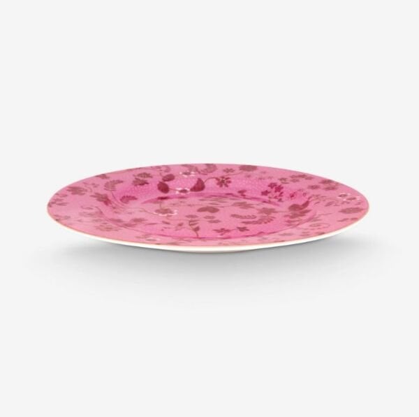 Pembe Porselen Pasta Tabağı 17 Cm Jolie Collection