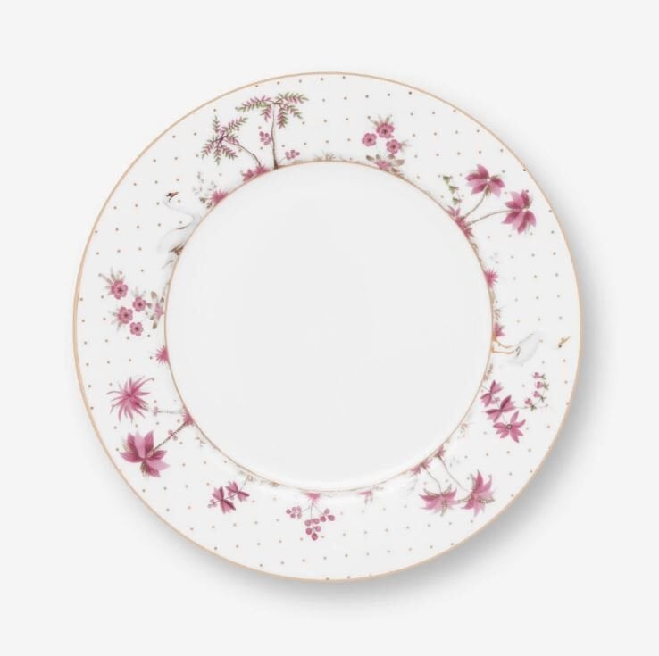 Beyaz Porselen Kahvaltı Tabağı 21 Cm Jolie Collection