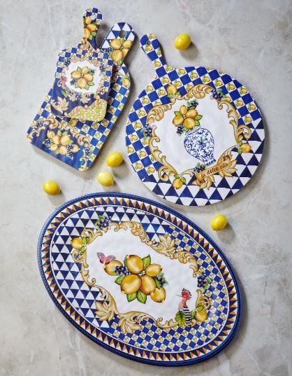 Mavi Melamin Sunum Tahtası 34 Cm Capri
