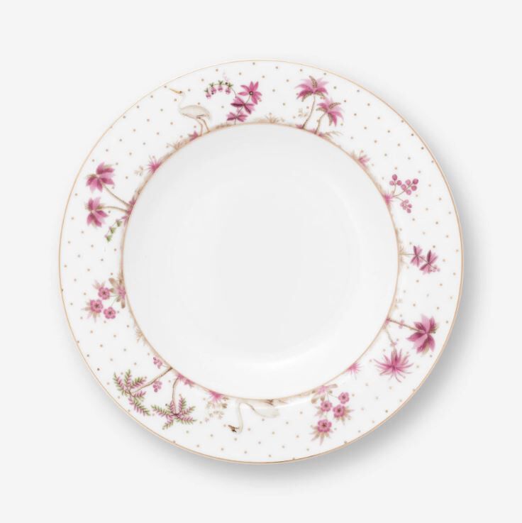 Beyaz Porselen Çukur Tabak 21,5 Cm Jolie Collection