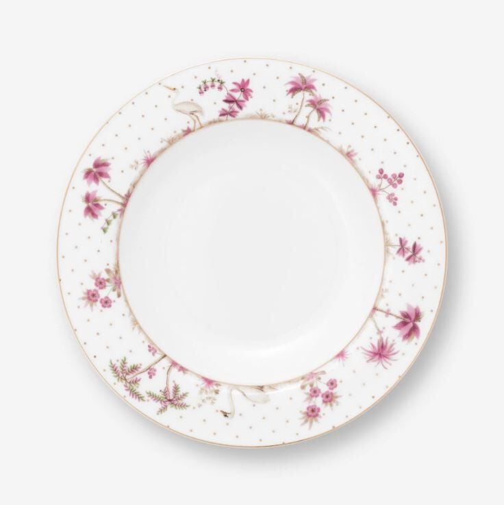 Beyaz Porselen Çukur Tabak 21,5 Cm Jolie Collection