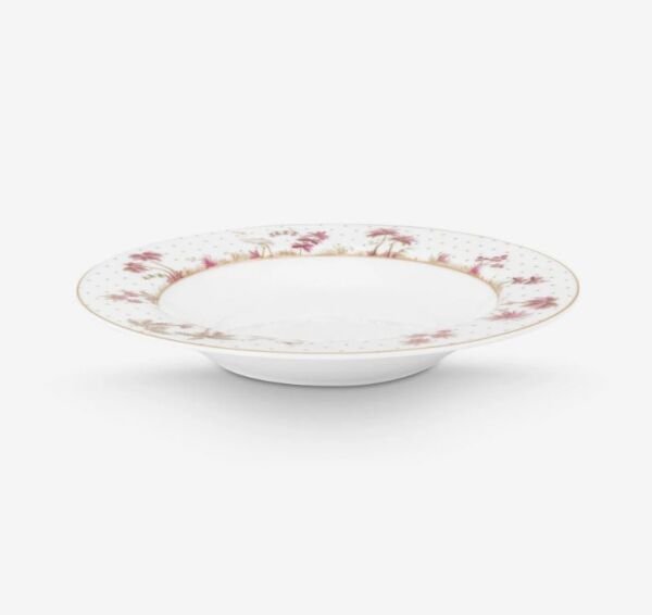 Beyaz Porselen Çukur Tabak 21,5 Cm Jolie Collection