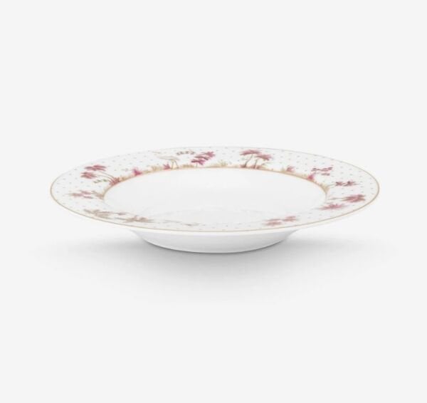 Beyaz Porselen Çukur Tabak 21,5 Cm Jolie Collection