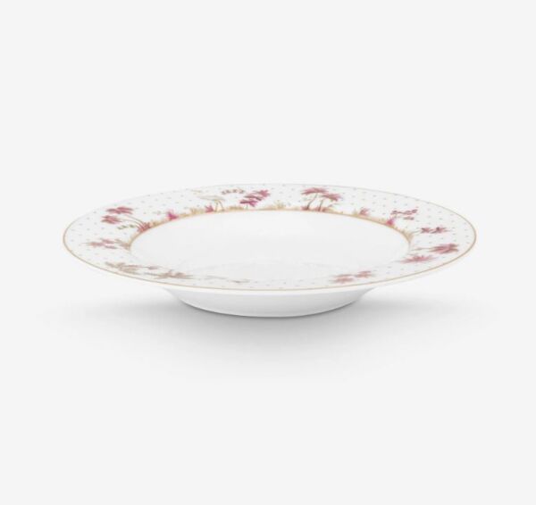 Beyaz Porselen Çukur Tabak 21,5 Cm Jolie Collection