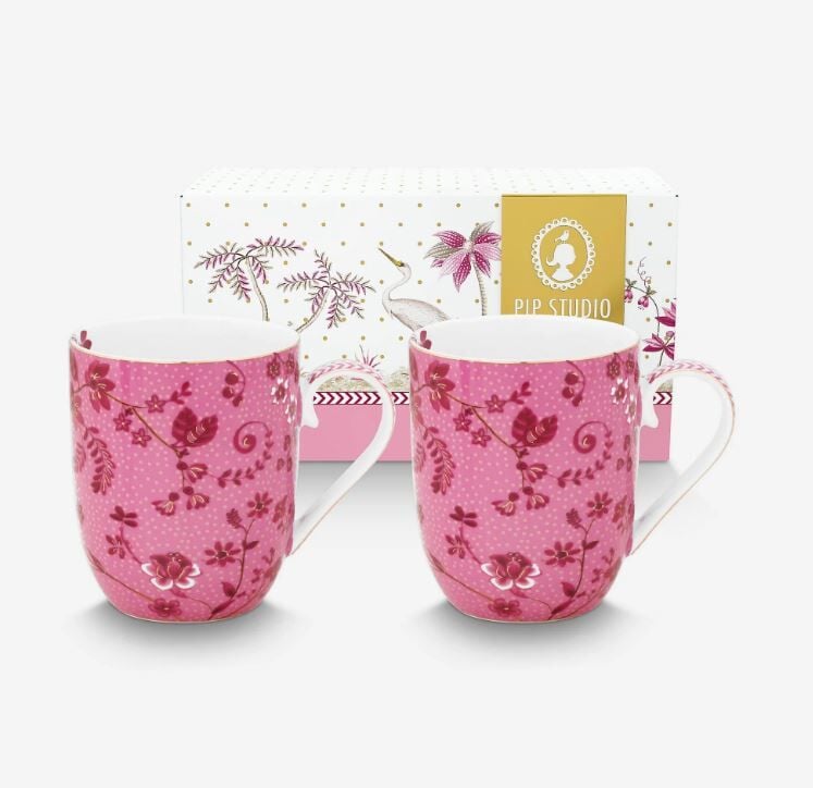 Pembe Porselen Kupa Seti 145 Ml Jolie Collection