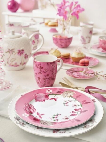 Pembe Porselen Kupa Seti 145 Ml Jolie Collection