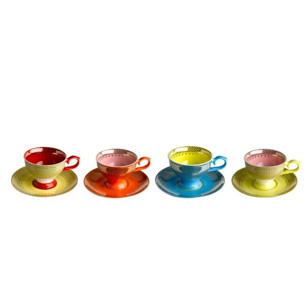 Espresso Set Grandma- 4'lü Fincan