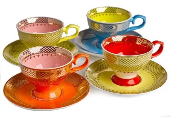 Espresso Set Grandma- 4'lü Fincan