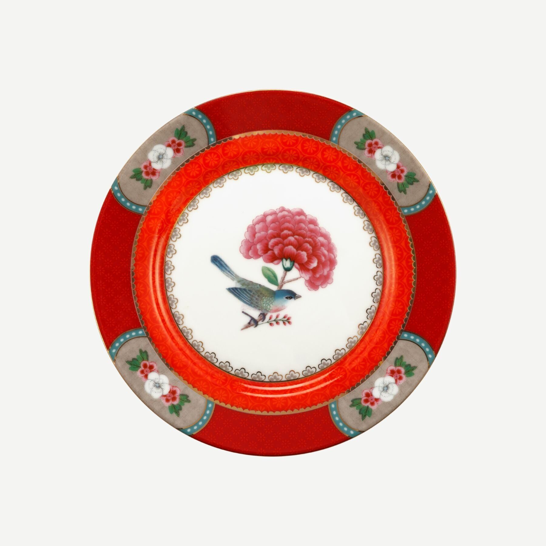 Blushing Birds Kırmızı Tabak 17 cm