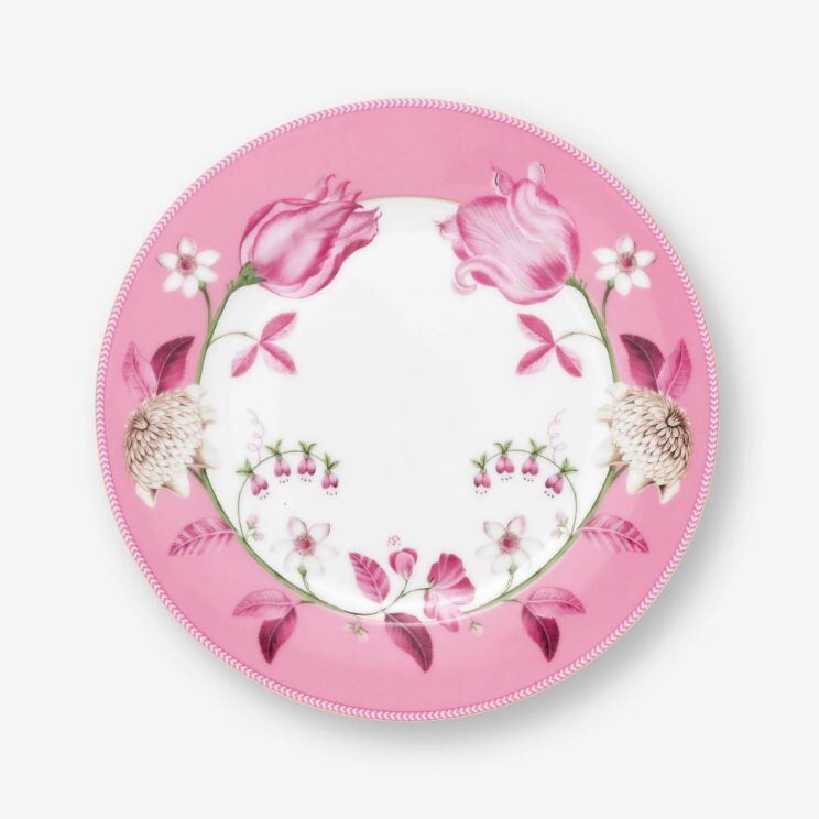 Pembe Porselen Kahvaltı Tabağı 23 Cm Jolie Collection