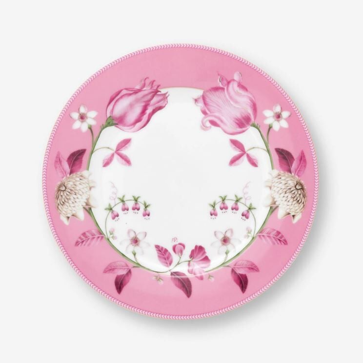 Pembe Porselen Kahvaltı Tabağı 23 Cm Jolie Collection