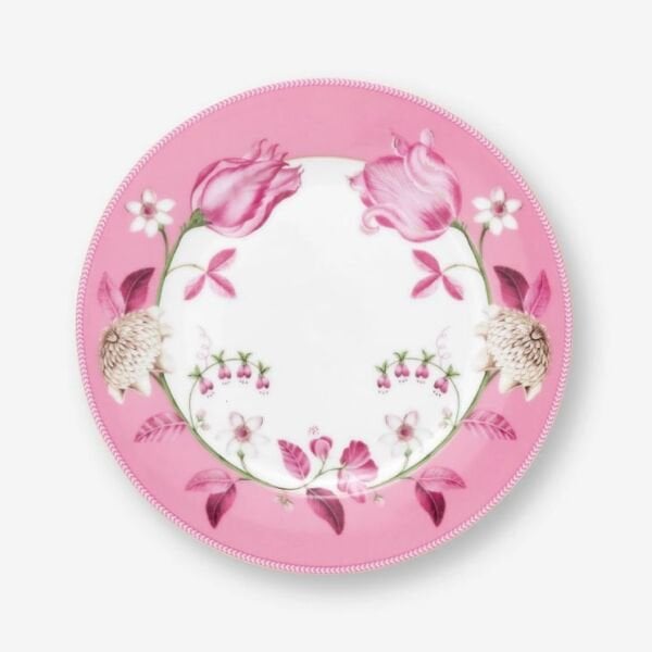 Pembe Porselen Kahvaltı Tabağı 23 Cm Jolie Collection