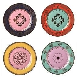 Side Plate Grandpa- 4'lü Set