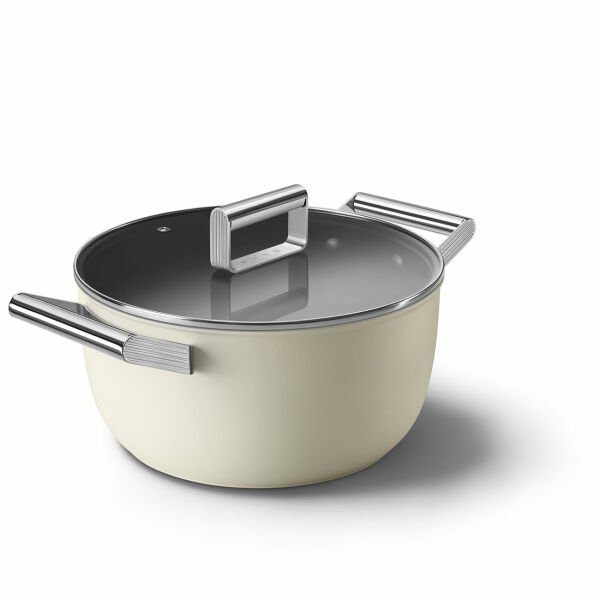 Coockware Krem Tencere Cam Kapaklı 24 cm