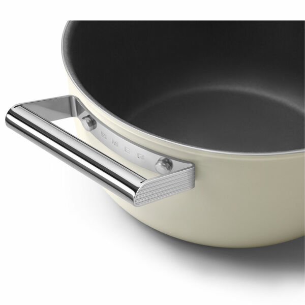 Coockware Krem Tencere Cam Kapaklı 24 cm