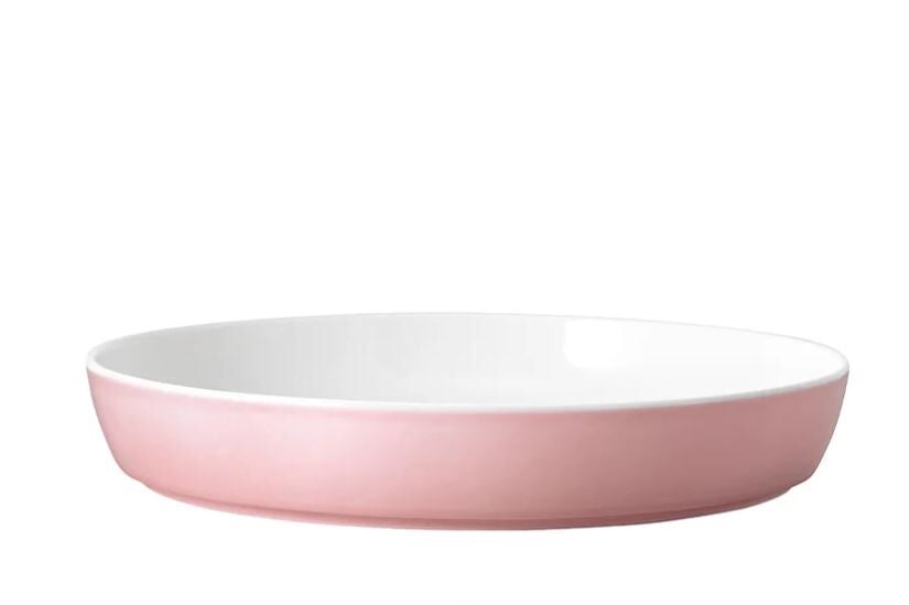 Memphis Pembe Porselen Çukur Tabak 24 cm