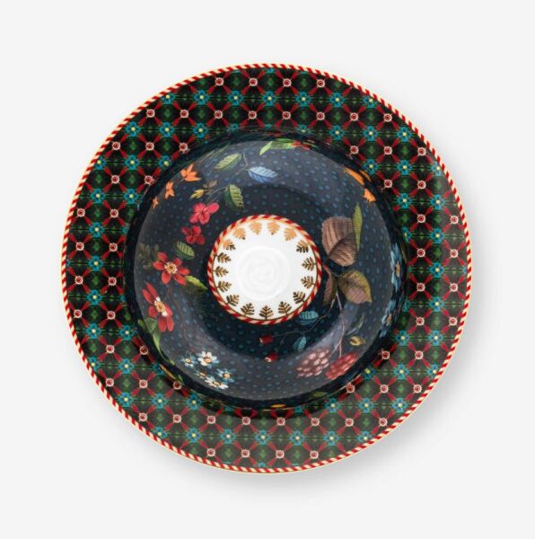 Mavi Porselen Tereyağlık 17 Cm Berry Blues Collection