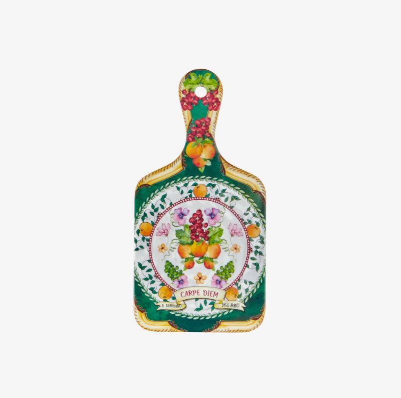 Yeşil Melamin Sunum Tahtası 25 Cm Carpe Diem