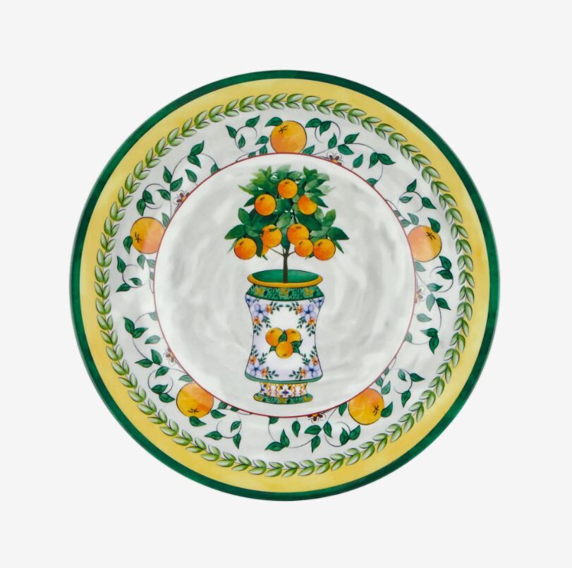 Yeşil Melamin Kahvaltı Tabağı 21,5 Cm Carpe Diem