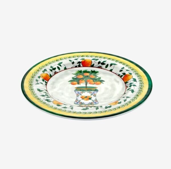 Yeşil Melamin Kahvaltı Tabağı 21,5 Cm Carpe Diem